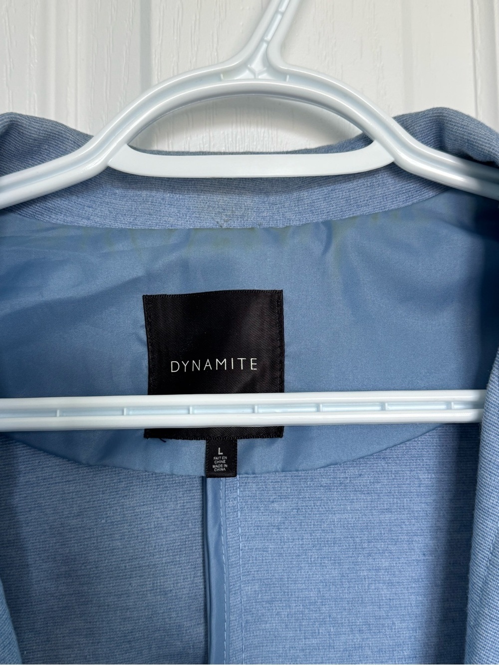 Dynamite Powder Blue Open-Front Blazer - Picture 2 of 8